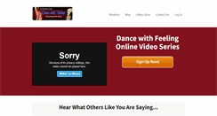 Desktop Screenshot of dancewithfeeling.com